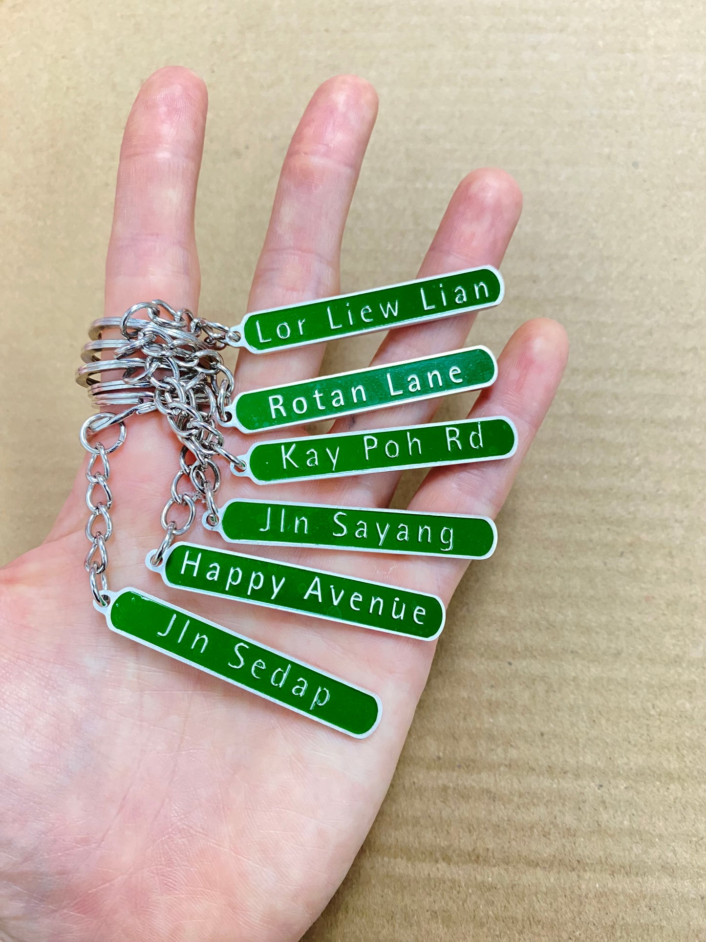 Road Sign Keychain