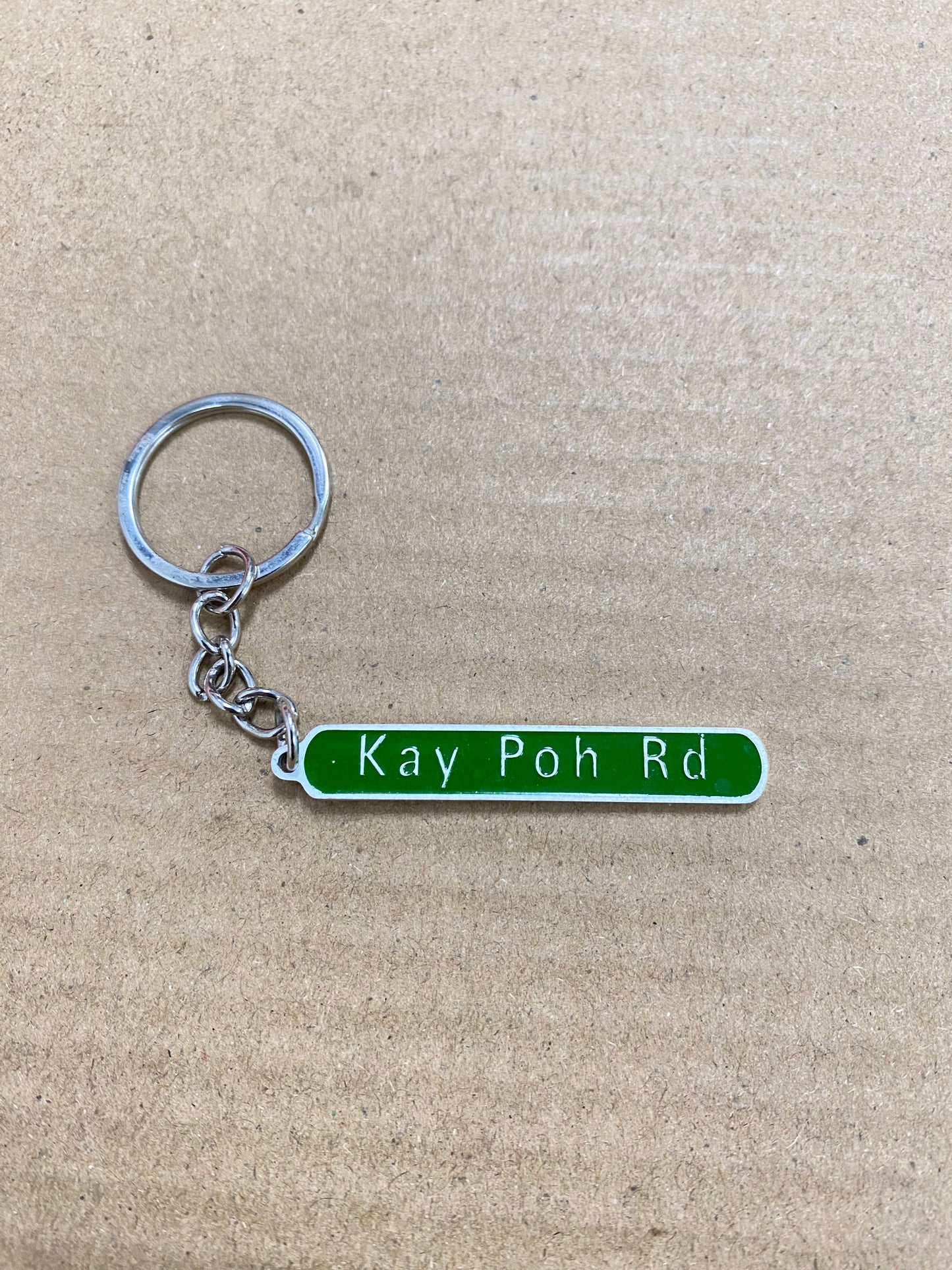 Road Sign Keychain