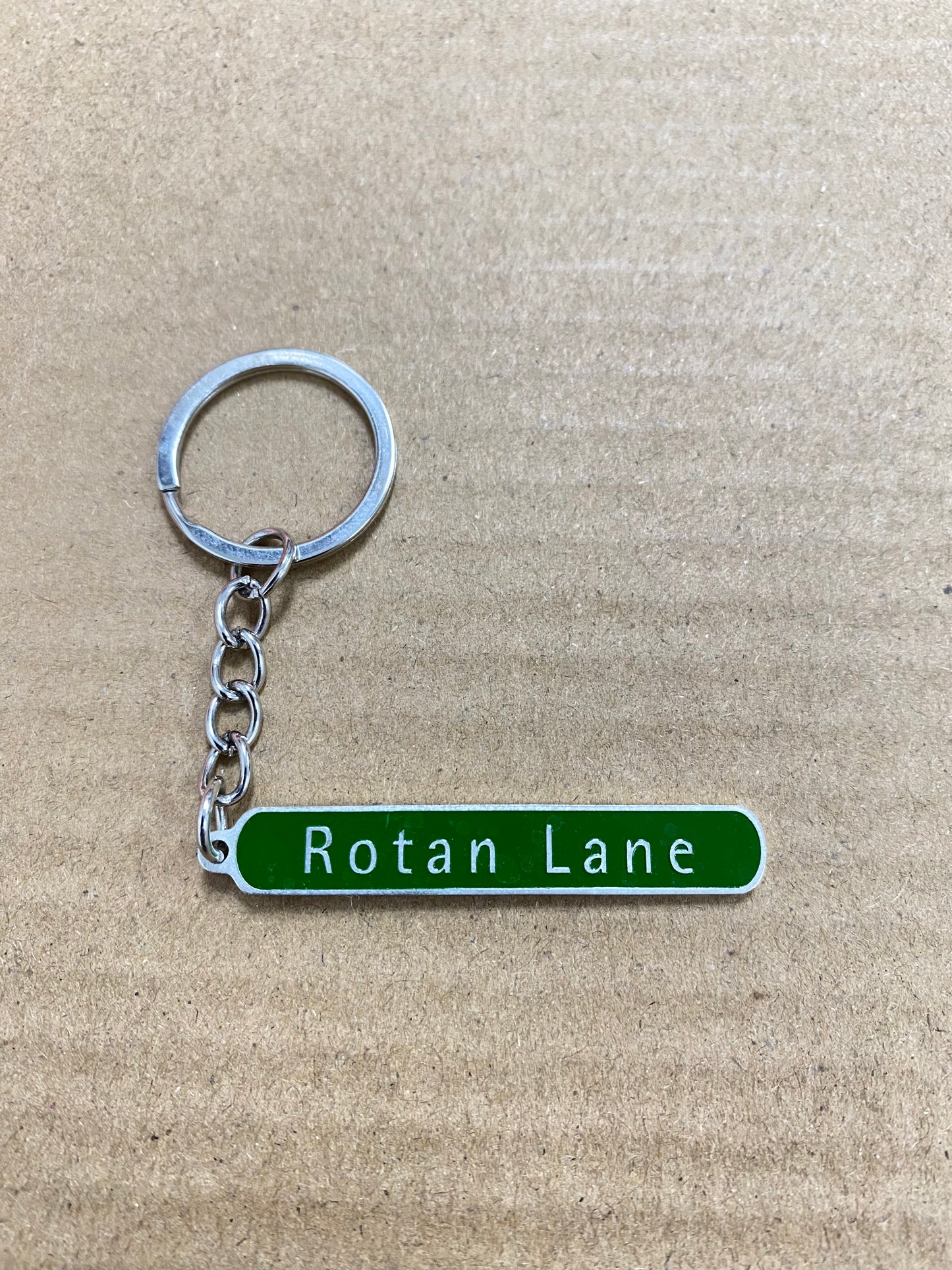 Road Sign Keychain