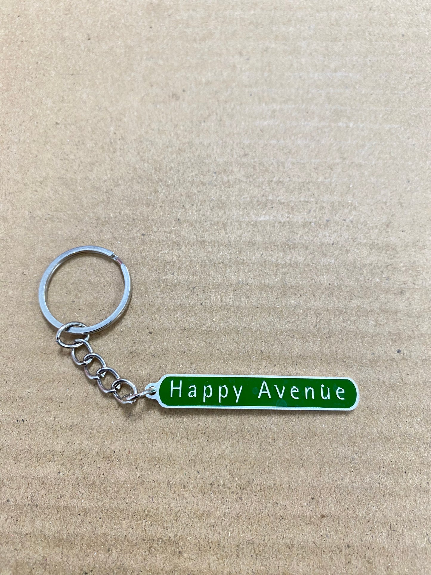 Road Sign Keychain