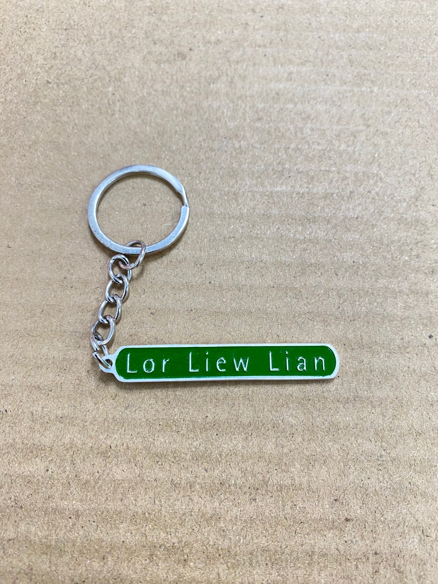 Road Sign Keychain
